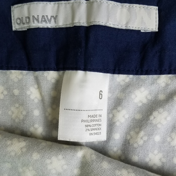 Old Navy blue and white mini skirt size 6 - Picture 4 of 6